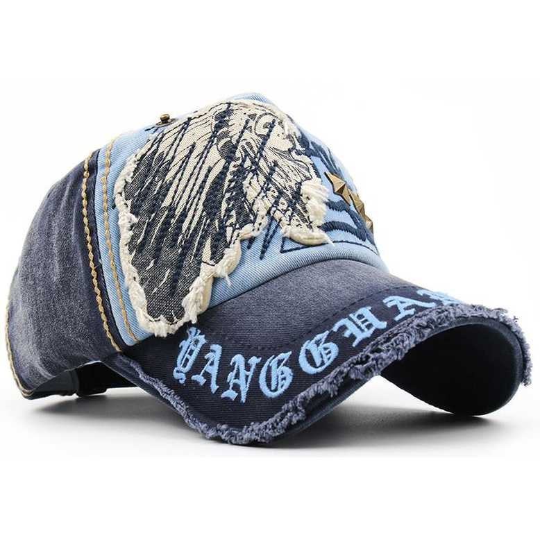 FLB Topi Baseball Snapback Jamont Hat Cap Unisex Topee Style Fashion Resizable Strap Navy Blue