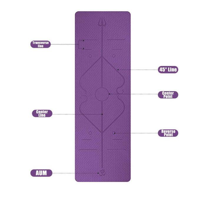 Karpet Pilates Yoga Pad Fitness Olahraga Senam Mat Anti Slip TPE 183 x 61 CM PROlite