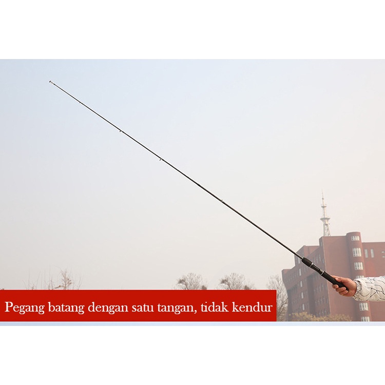 Baitcasting Reel BC reel pancing Murah 5kg Max Drag 7.2: 1 CNC wire cup stainless steel bantalan tunggal Joran Pancing  karbon berongga Telescopic 2 Segments 1.65M/1.8M Fishing Rod