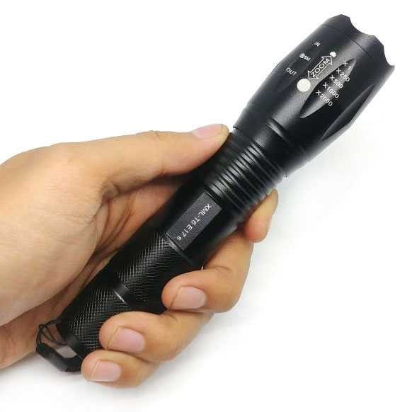 E17s E17 Senter Kecil LED Cree XM-L T6 3800 8000 2000 Lumens Modes Mini Flashlight Battery Powered Charger Rechargerable Hitam Lamp Penerangan Cahaya Pencahayaan Kecil Outdoor Tentara Portable