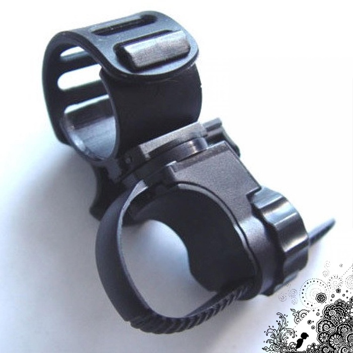 Bracket Senter Stang Sepeda Bike Mount Holder Flashlight Klip Penjepit Mini Penyangga Tempat Lampu P