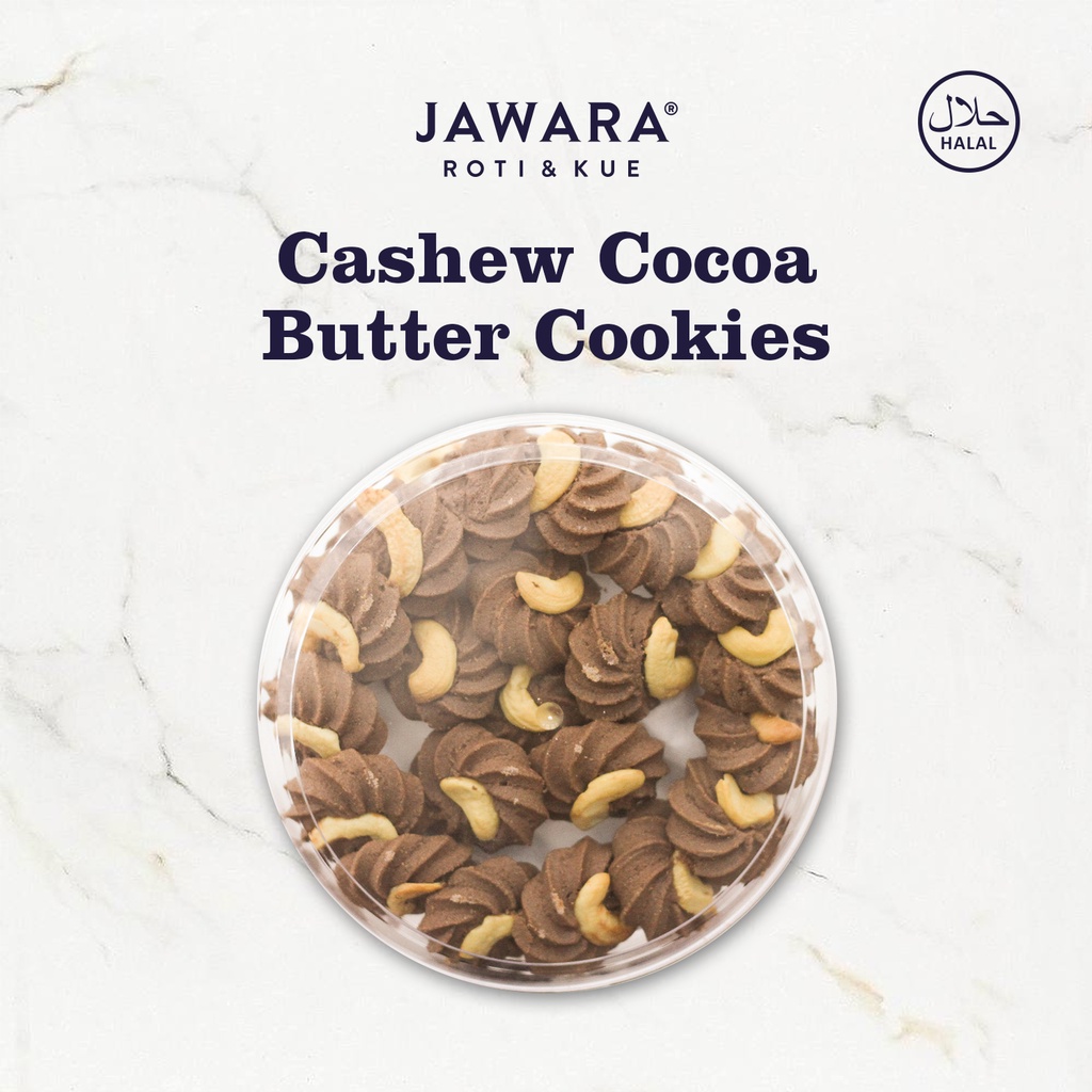 

Cashew Cocoa Butter | Jawara Roti & Kue | 170gr | Kue Kering