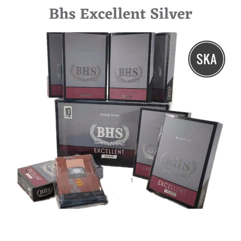 Sarung BHS Excellent Silver SKA Songket Ecer Grosir