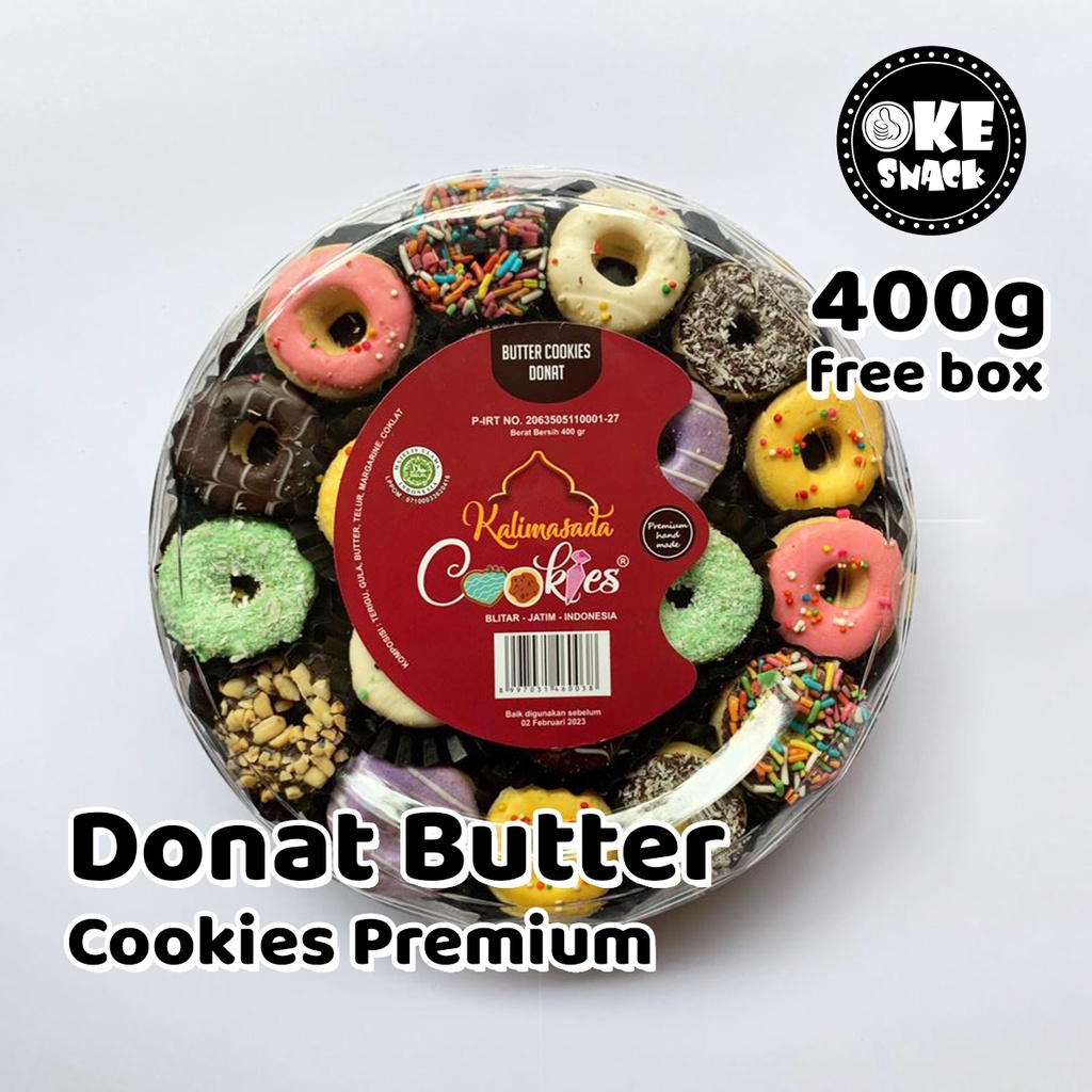 Oke Snack Butter Cookies Donat Kue Kering Premium