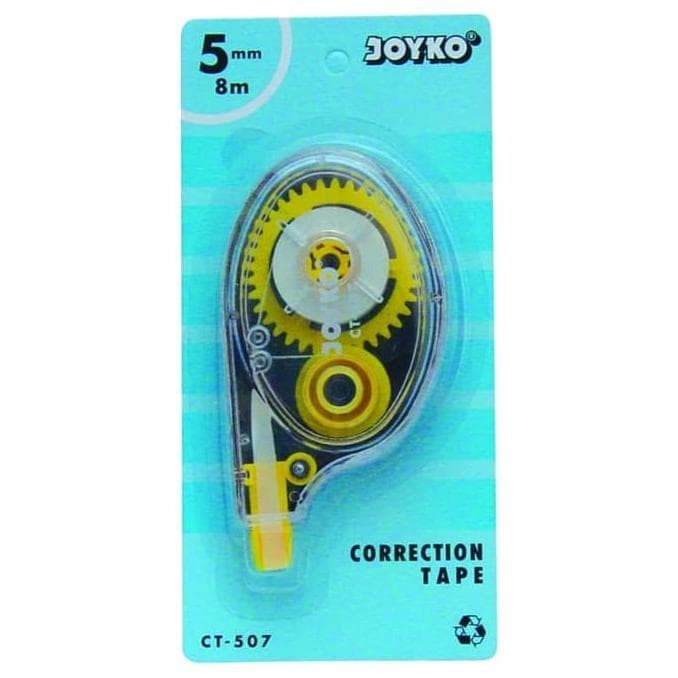 Tipe X Joyko CT-507 8M x 5mm TIP EX ATK Stationery Correction Pita Kertas Roll Murah Koreksi Penghapus Tulisan Salah Fine Point And Plastic Tip Keperluan Belajar Perlengkapan Tulis Menulis Sekolah Sehari Hilangkan Koreksi Correct Grosir Prakarya