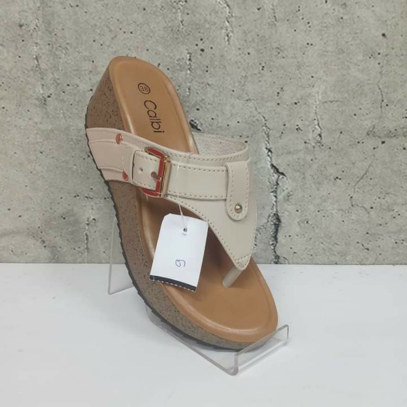 calbi sandal wedges wanita {100% ORIGINAL/COD}