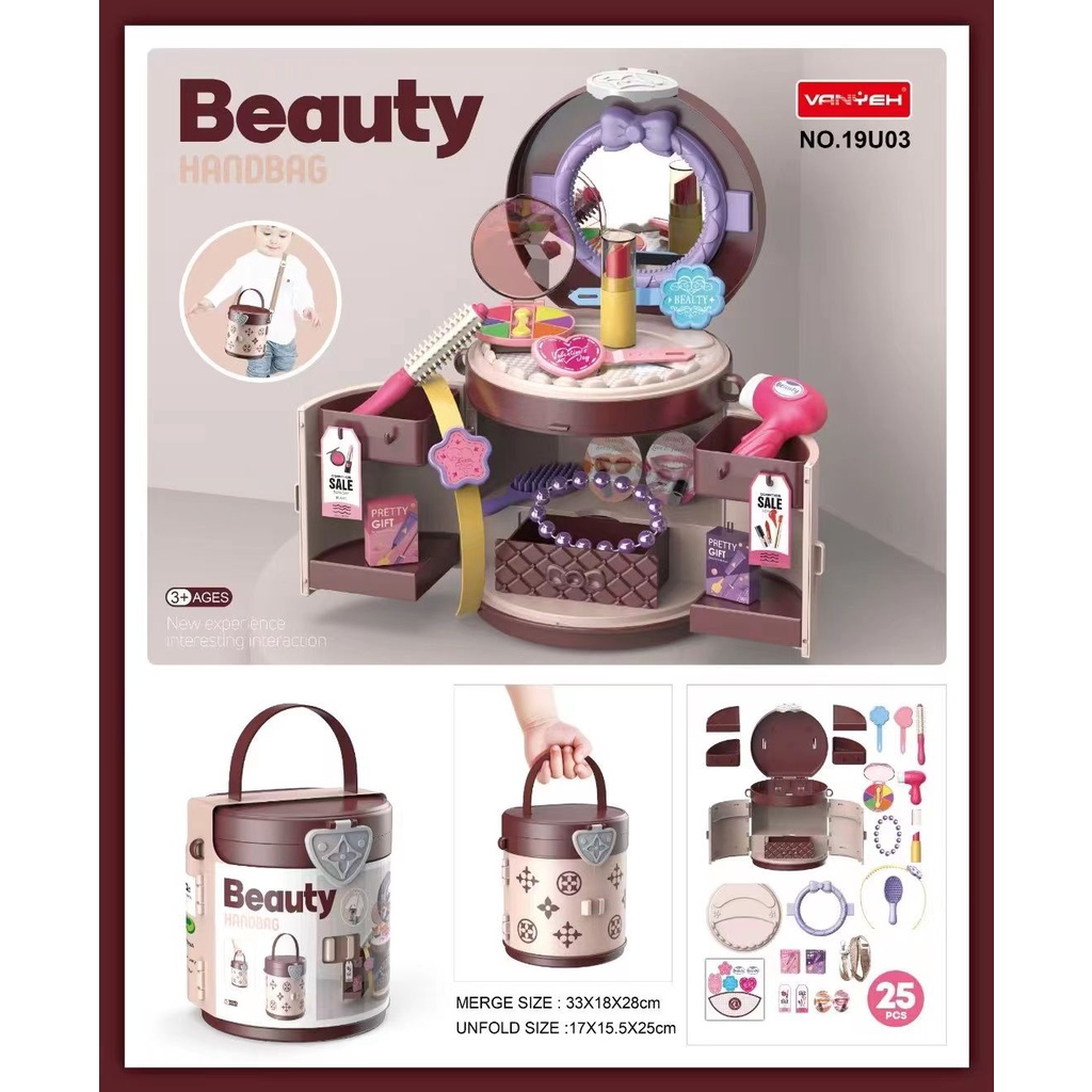 [MS]Tas Play Set Rakit Lipat 2 in 1 Travelling Lepas Pasang / Mainan Masak / Make Up / Hospital / Shopping / Toko Petshop / Travelling / Mainan Simulasi Anak / Tools Set Toys / Mainan Serbaguna