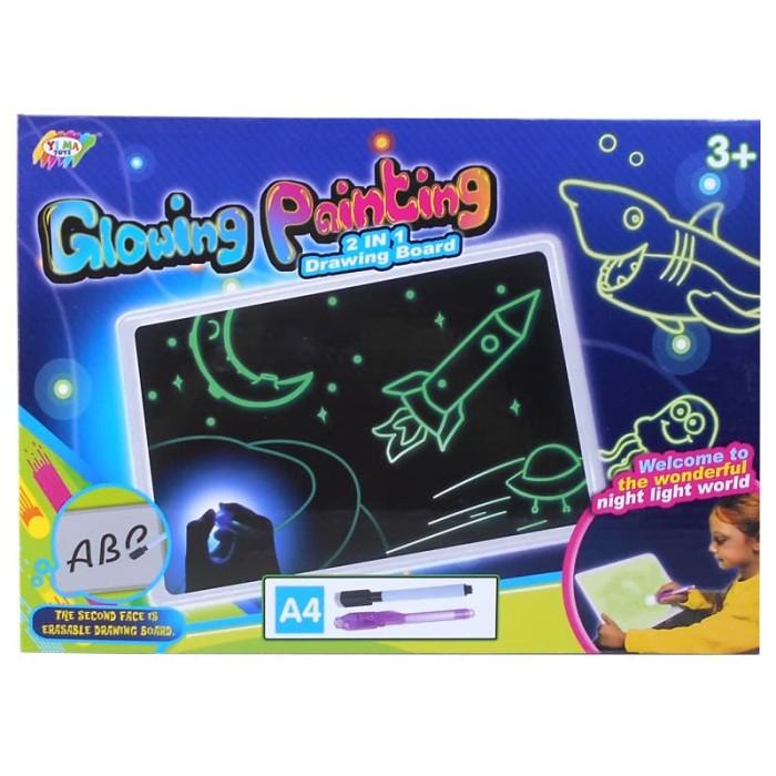 

Terlaris Glowing Painting 2 In 1 Drawing Board - Ym993