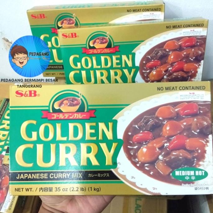 

Bumbu Enak S&B Golden Curry Medium Hot 1Kg / Japanese Kari Jepang Import 1 Kg