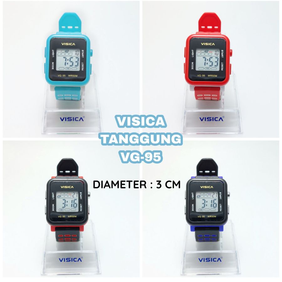 VISICA Original Jam Tangan Anak TK/SD/ ABG Tahan Air Tali Rubber | Jam Tangan Digital