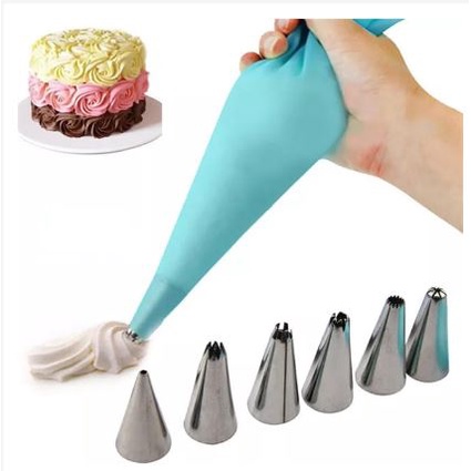 8 in 1 Piping Bag Silicone Spuit Set [JY]