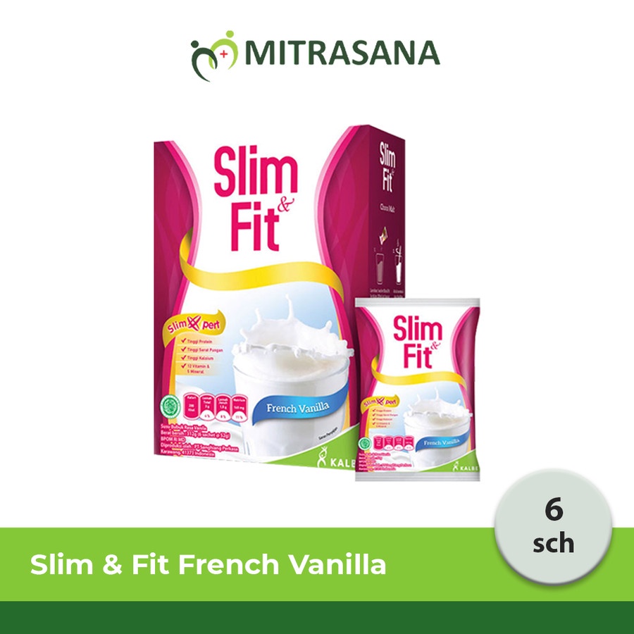 

Slim & Fit Meal Vanilla/Coklat 6x52 Gr