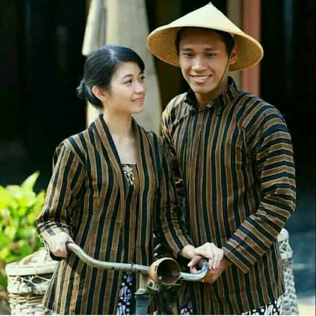 Baju cuople lurik + kebaya lurik/ baju adat solo jogja