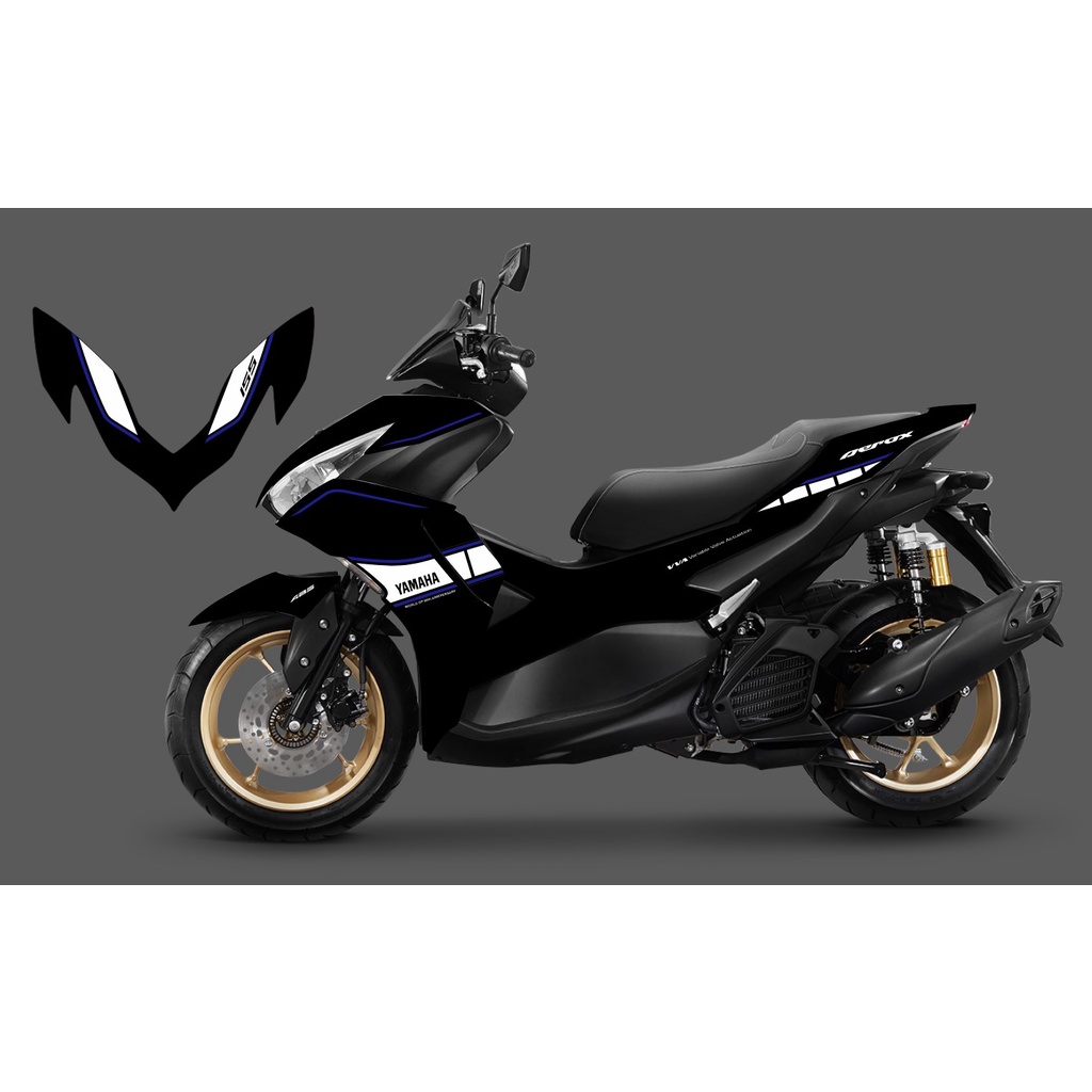 STRIPING STICKER ALL NEW AEROX CONNECTED NVX 155 WORLD GP 60TH ANNIVERSARY LIVERY