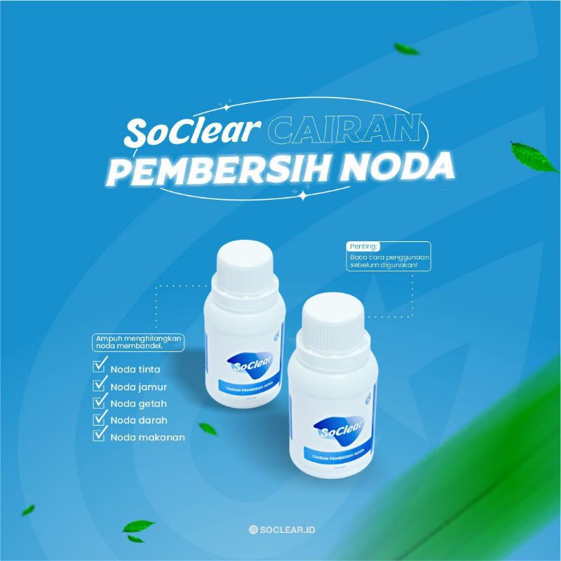 KEMASAN BARU Go Clear /So Clear Cairan Penghilang jamur / noda hitam / cairan pembersih