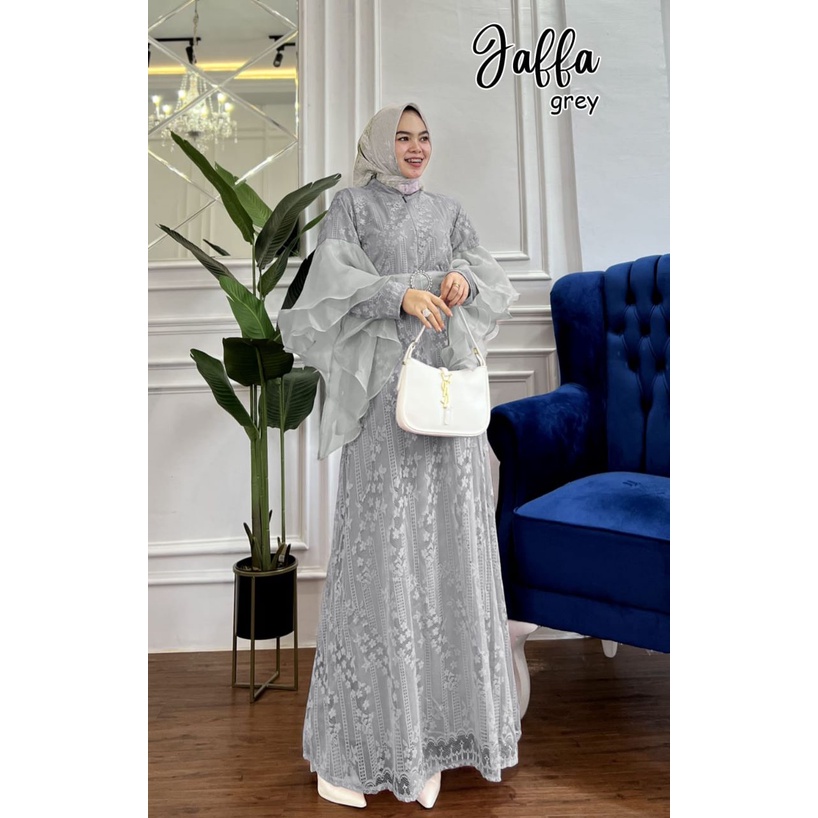 GAMIS PESTA KONDANGAN JAFFA DRESS PESTA ORGANZA MEWAH