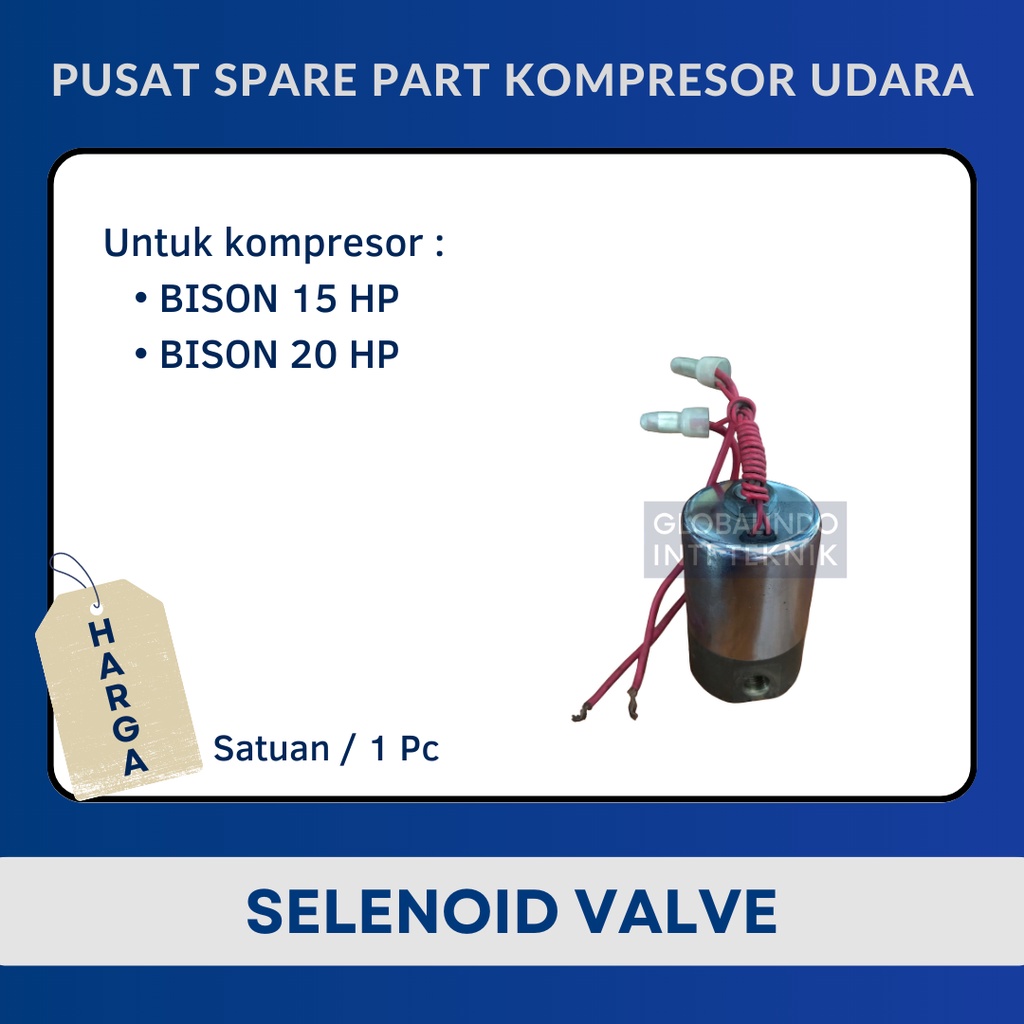 Selenoid Valve Kompresor Angin BISON 15 HP & 20 HP