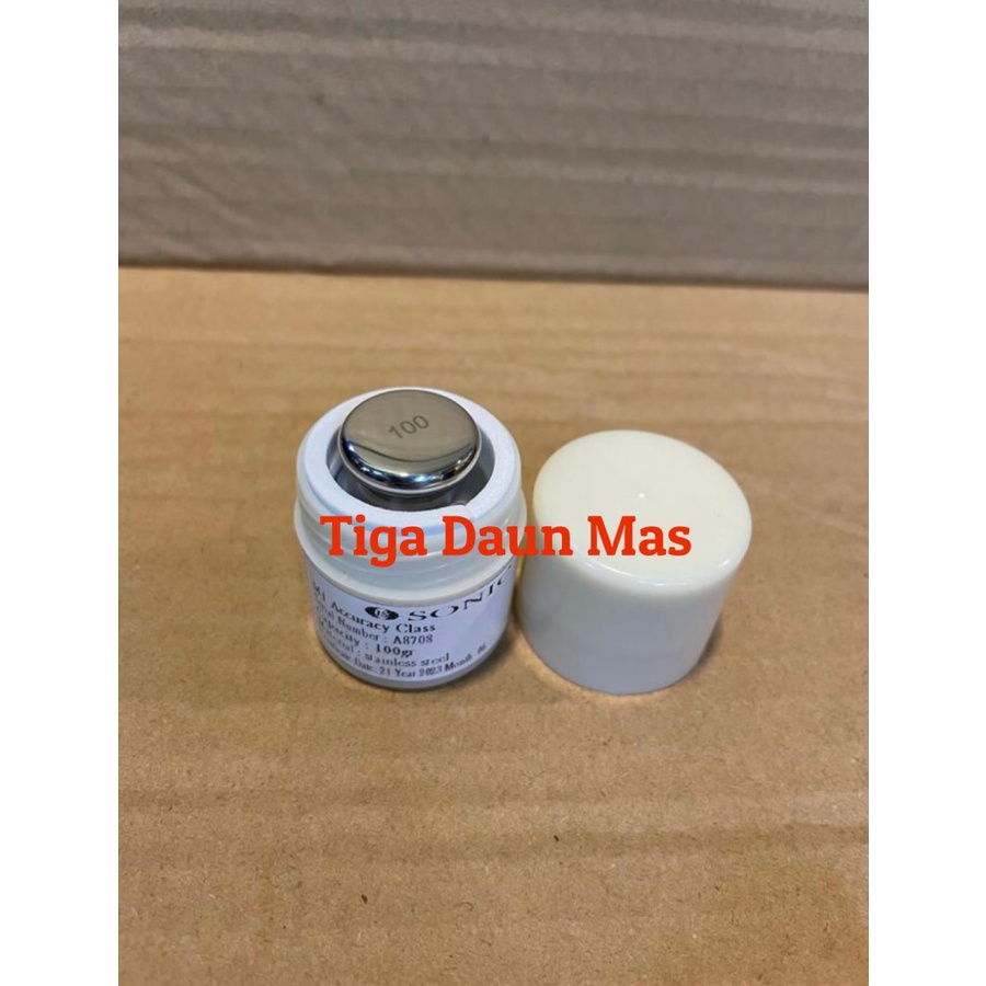 Anak Timbangan Stainless Sonic M1 100 Gram Batu Timbangan M1 100 Gram