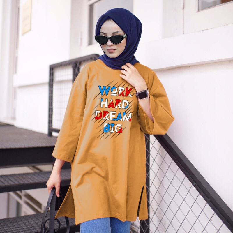 RILLO - Atasan oversize basic dewie motif Ld 135