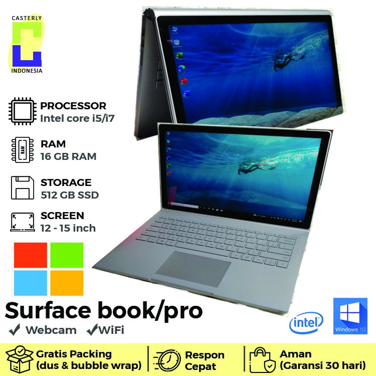 Microsoft Surface Book 2 i7 gen 8 ddr4 16 ssd 512 nvidia GTX