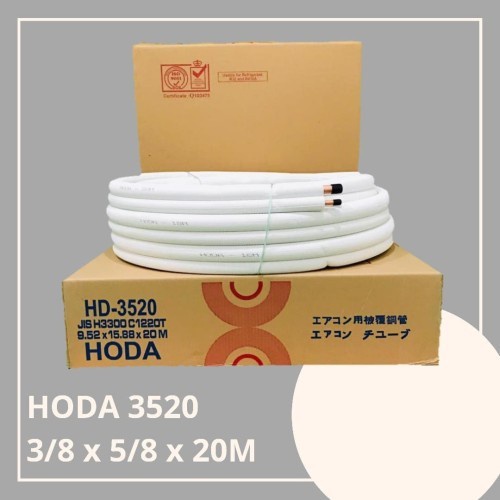 Terlaris Hoda Pipa Ac 3/8 & 5/8" Hd3520 Tebal 0.71 Mm Pipa Refrigerant