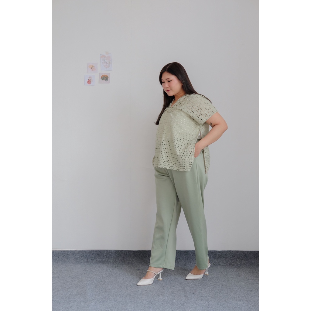 BIGWELL IVANA BRUKAT - ATASAN WANITA BIGSIZE - BAJU BRUKAT WANITA JUMBO