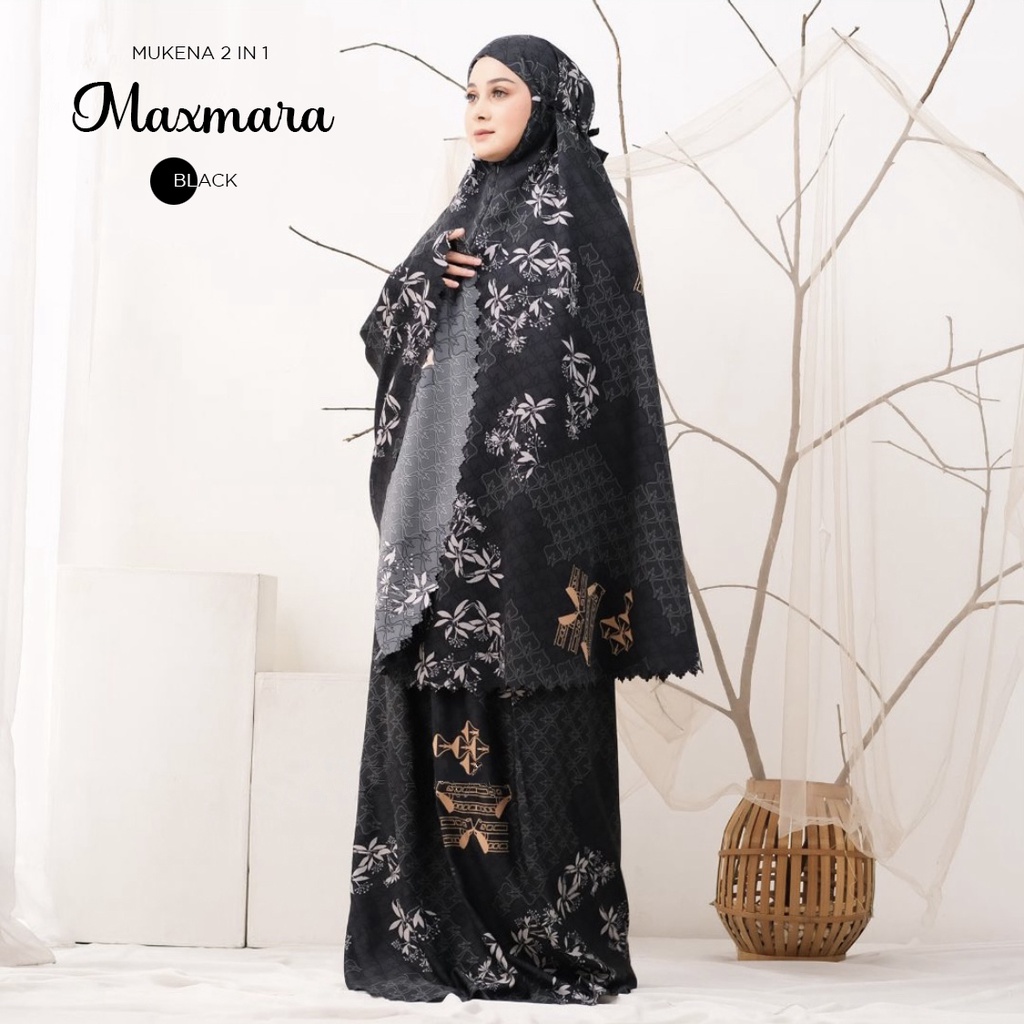 PUSAT MUKENA TASIK - MUKENA DEWASA 2IN1 MAXMARA LUX PREMIUM LASER CUT