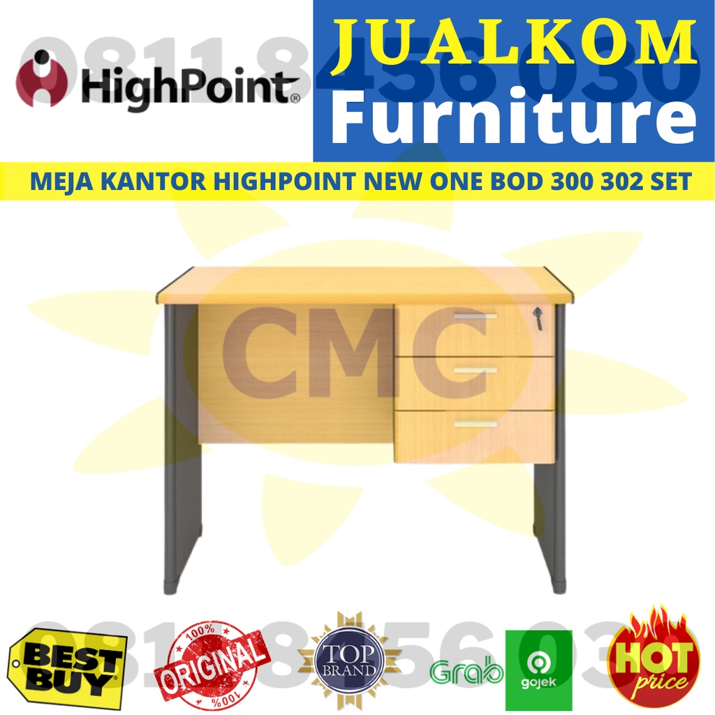 Highpoint Meja Kerja One BOD 300 302 SET Clerical desk