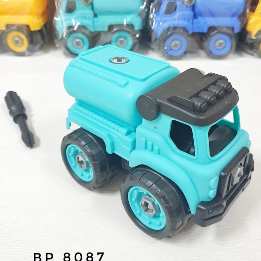 Mainan Anak DIY Assemble Truck Rakit Konstruksi Truk Tangki BP8087