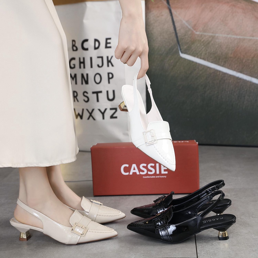 GSW sepatu heels wanita import high heels wanita slingback ( DR01 ) sepatu kerja wanita import
