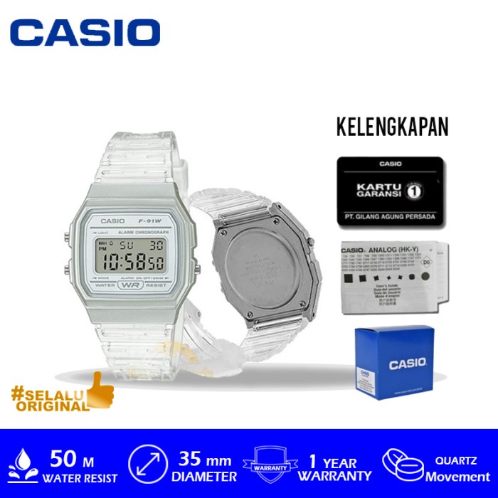 Casio General F-91WS-7DF/F-91WS-7DF/F-91WS  Murah