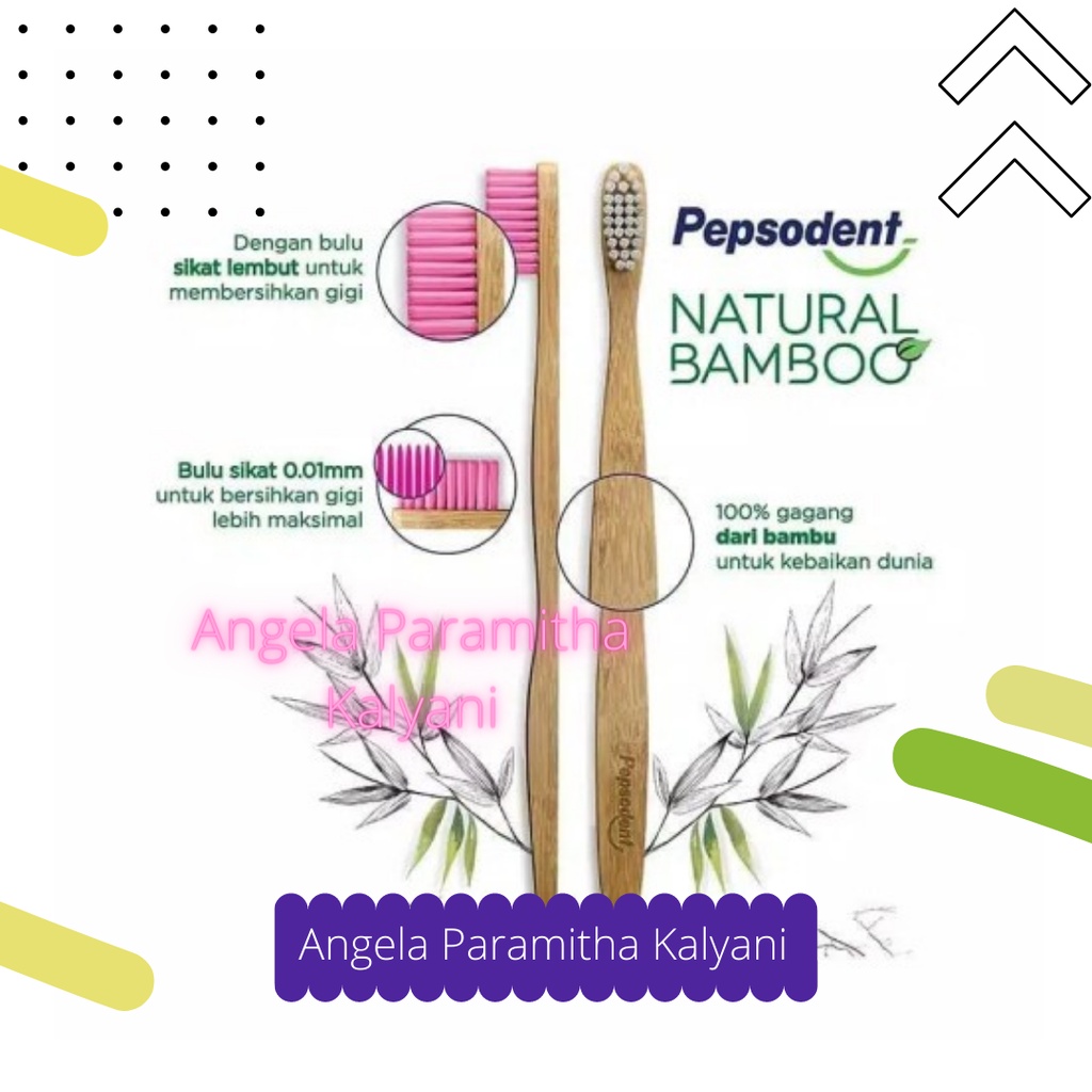 Pepsodent Sikat Gigi Natural Bamboo Extra Soft