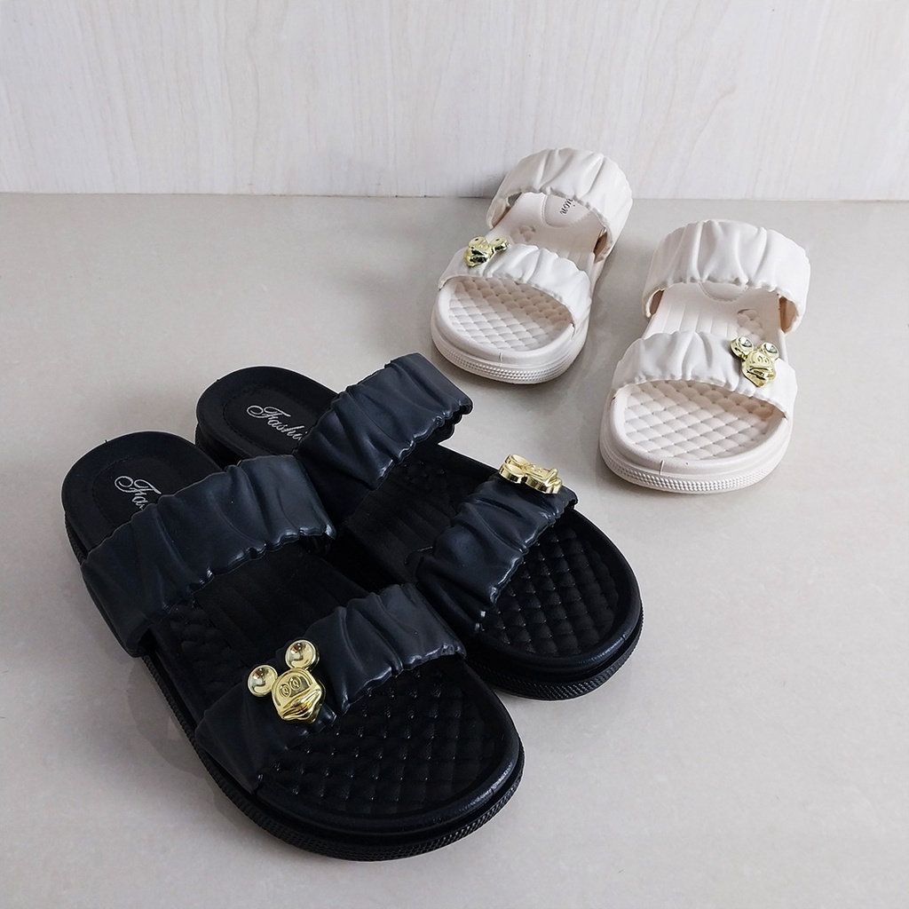 AND / COD / Sandal Slip On Wanita Import / Sandal Wanita Kekinian / Sandal Cewek Fashion Kasual / Sandal Selop Wanita SPT-49