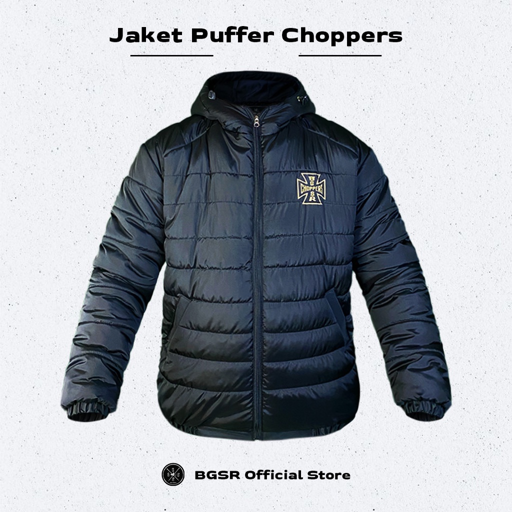 Jaket Pria Puffer Choppers Jacket Tebal Sunmori Motor Touring