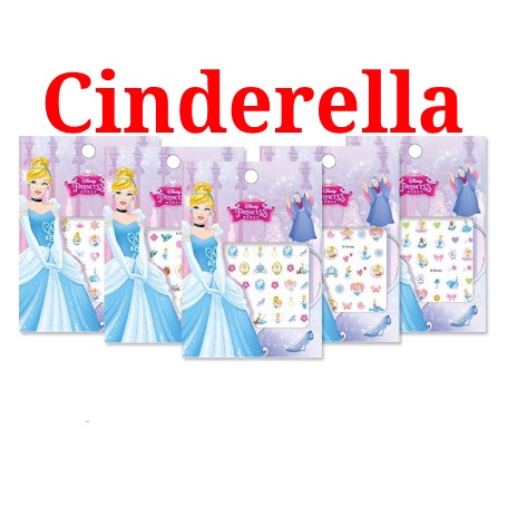 Stiker sticker kuku nail art anak princess disney mainan