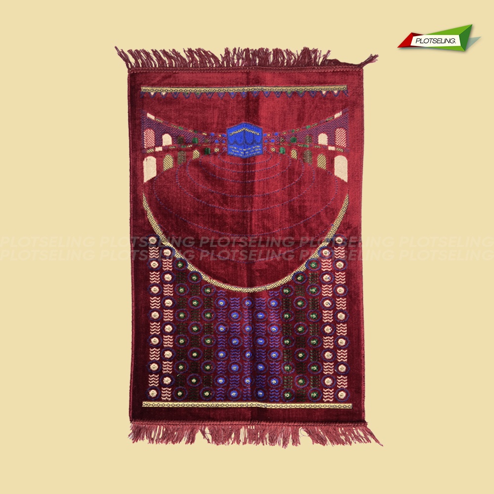 Sajadah Turkey AL AQSO Midi Ukuran 53 x 105 cm Sajadah Turki Motif Dewasa Sejadah Travel Hari Raya Idul Fitri