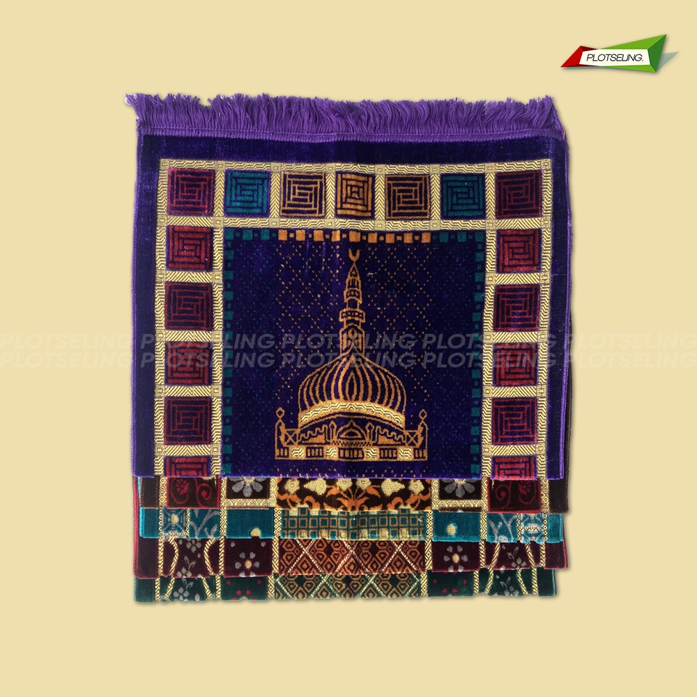 Sejadah Turkey Besar Dewasa AZAD HARMONY Ukuran 68 x 110 cm Sajadah Traveling Motif Sholat Hari Raya Sajadah Haji Umroh