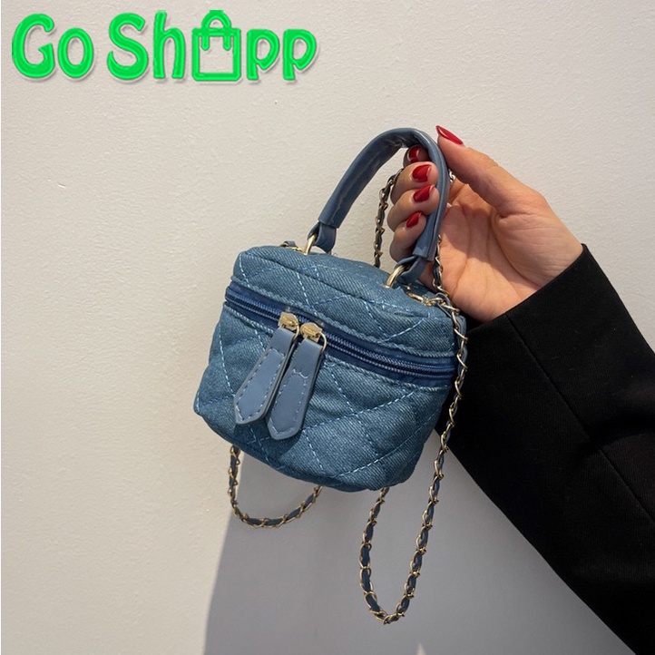 Tas Selempang Bahu Wanita Mini Jeans Import Fashion Korea Terbaru - Sling Bag Wanita Lucu Kekinian TB08