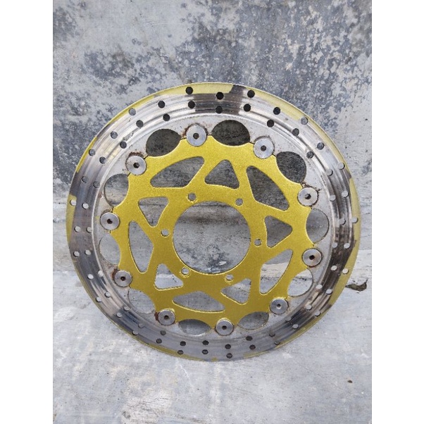 piringan cakram PSM floating uk 32 lubang 6 yamaha scorpio bekas pakai