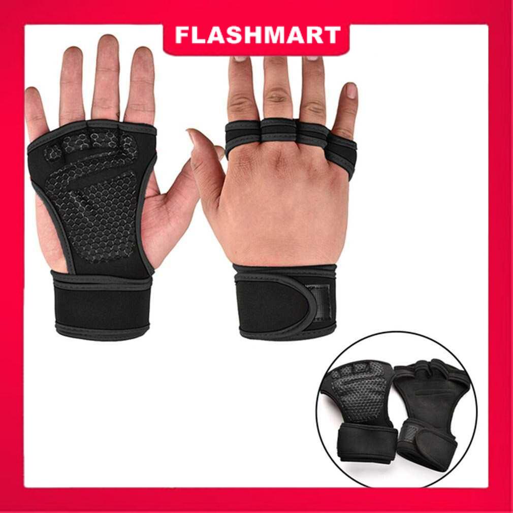 Murah Lebay Flashmart Sarung Tangan Angkat Beban Anti Slip Lifting XL 2 PCS - A-154