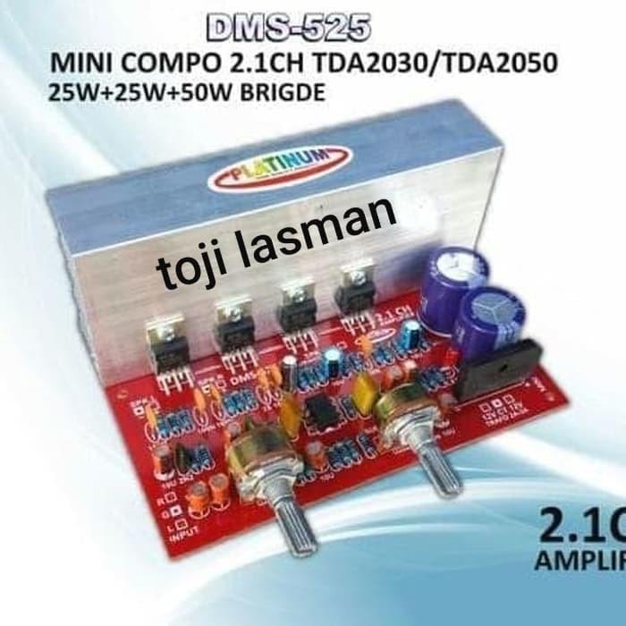 dms 525 home teather 2.1 simbada subwofer dan L+R tda2030 2-1 dms525