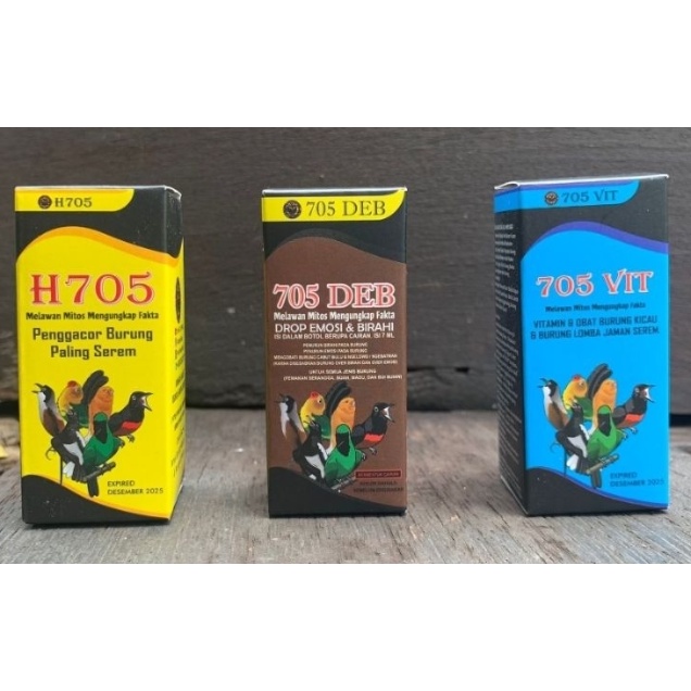 paket bundling h705 + 705 deb, free 705 vit