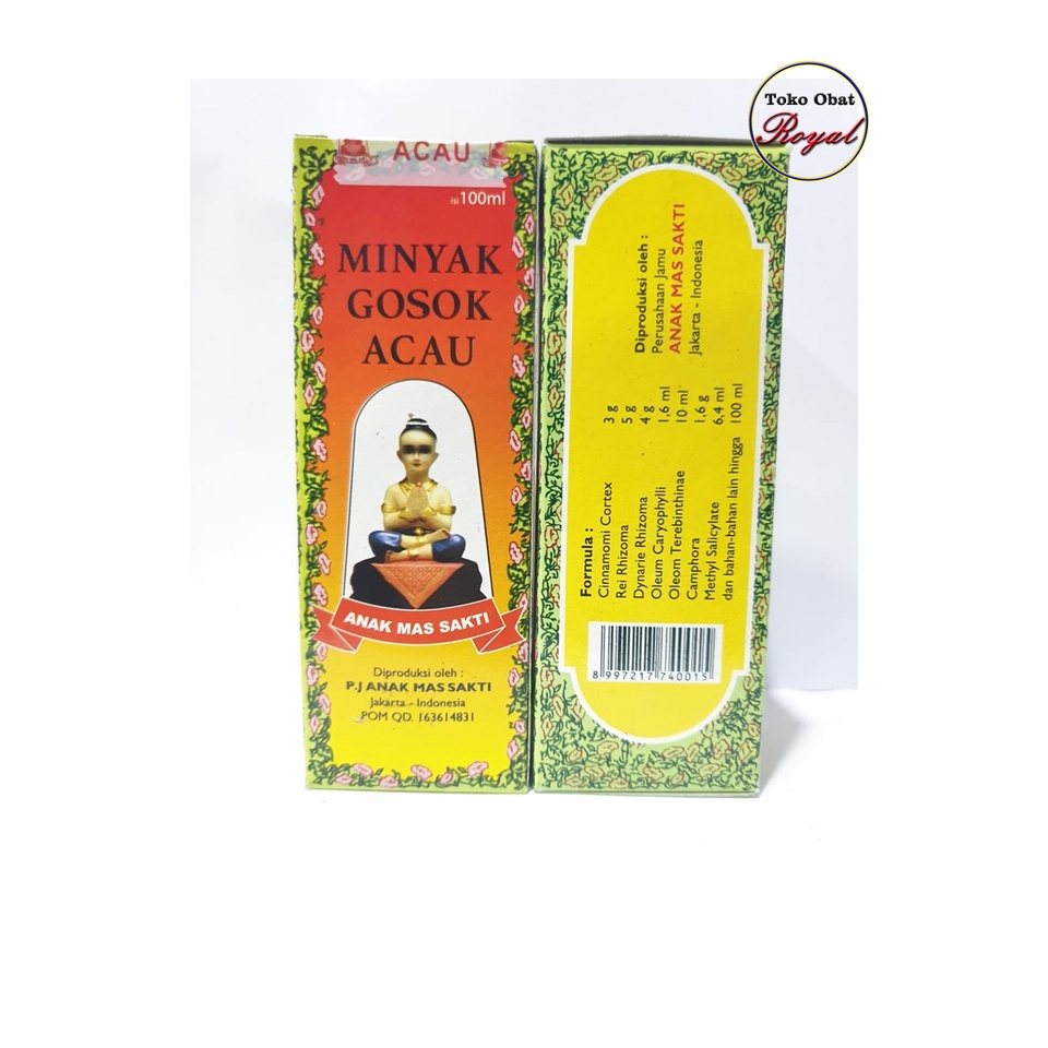 Minyak Gosok Acau - Obat Rematik, Nyeri Otot & Sendi, Sakit Pinggang