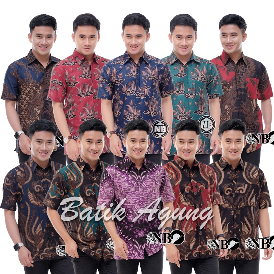 Seragam Baju Batik Pria Dewasa Remaja Sekolah Kuliah Kampus KKN PPL Seragaman Batik Modern Kekinian