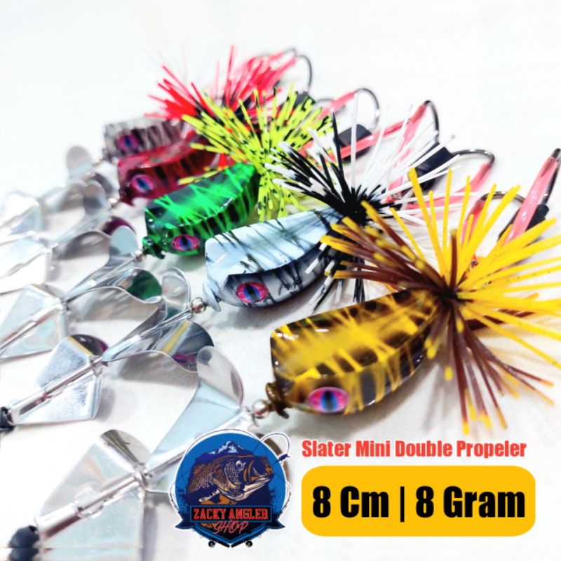 Slater Buzzbait Double Propeler Umpan Gabus Toman
