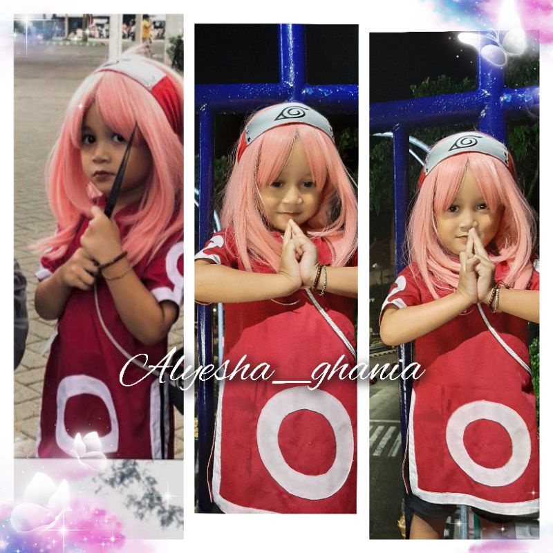BAJU COSPLAY SAKURA HARUNO ANAK