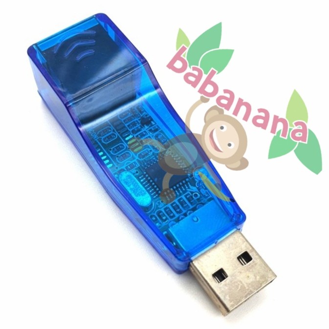 Usb to Lan RJ45 konektor network konverter external laptop biru
