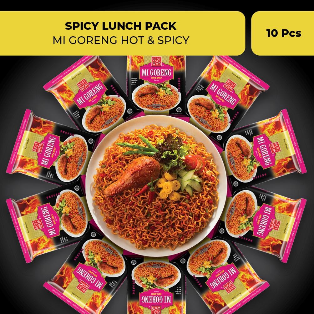 

✨MEGA ⚡ALE✨ Best Wok Mi Goreng Hot & Spicy Lunch Pack (10 Pcs)
