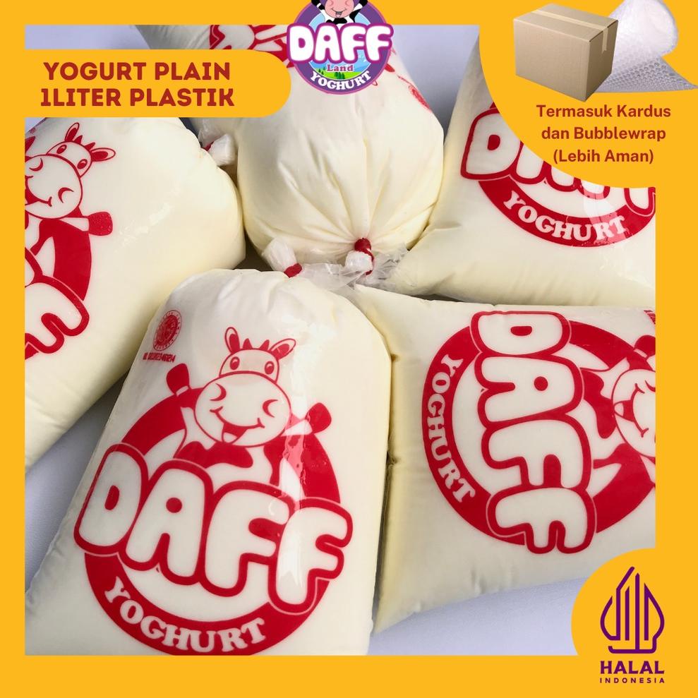 

Free Ongkir (COD) YOGURT PLAIN LOW FAT KENTAL 1 LITER | YOGURT THICK | DAFF YOGHURT