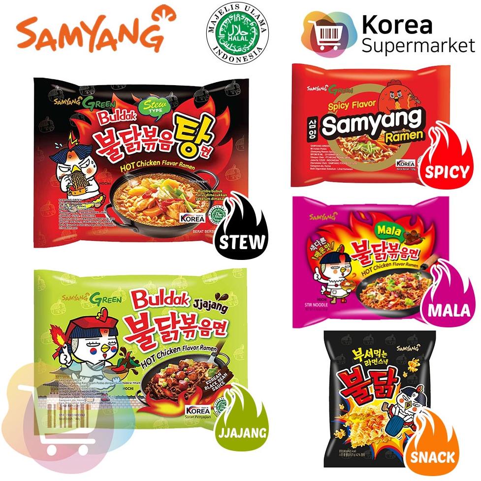 

>V44859) [HALAL] Samyang Spicy Flavor / Mala / Jjajang / Stew / Snack Ramen Korea